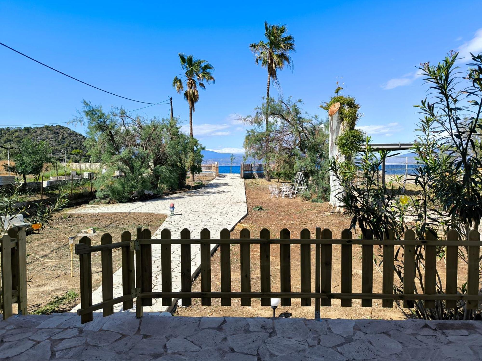 Palm Tree House By The Beach Skhoínos 외부 사진